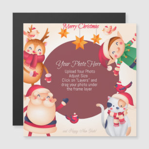 Convite Magnético Natal Personalizado Bastante