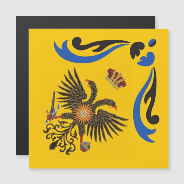 Convite Magnético Nobile Contrada dell'Aquila Palio di Siena (Águia) (Frente/Verso)