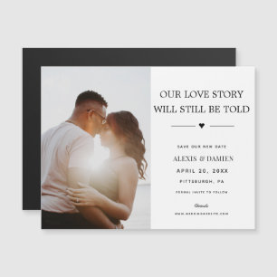 Convite Magnético Nossa história de amor ainda será dita Mude a da