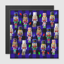 Convite Magnético Nozes de Natal com Pequenos Caminhões Vermelhos