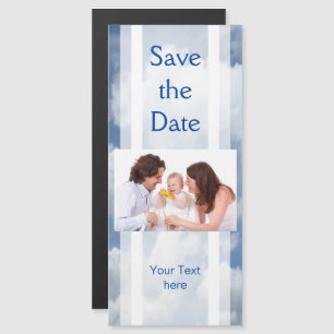 Convite Magnético Nuvens do Céu Azul + texto e ideias