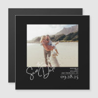 O preto sólido moderno legante salva a foto de dat