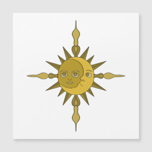 Convite Magnético O Sol e a Lua