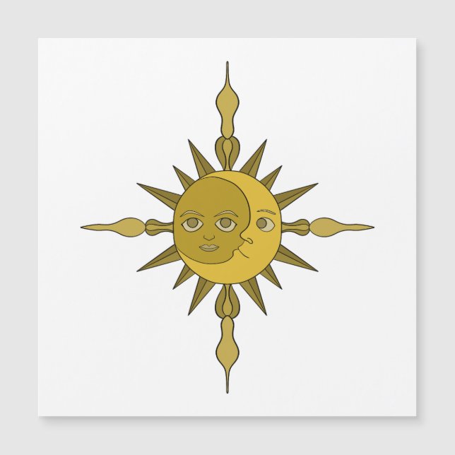Convite Magnético O Sol e a Lua (Frente)