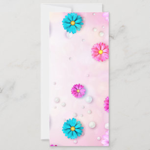 Convite Magnético Padrão de Flores 7