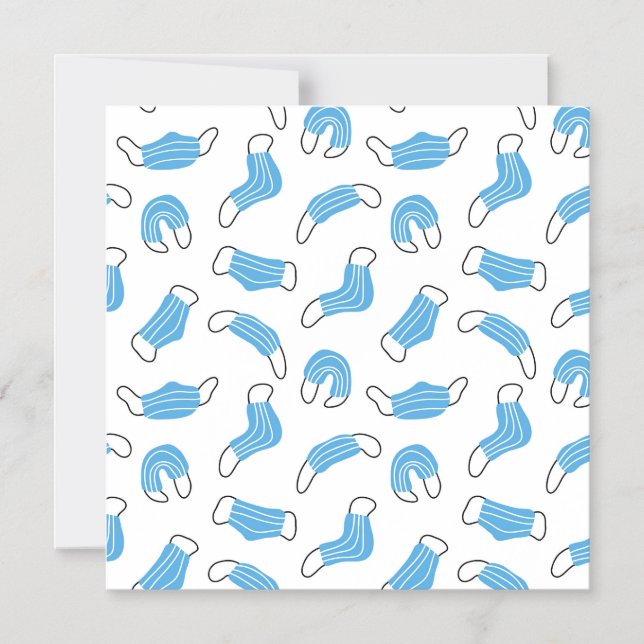 Convite Magnético Padrão de máscara médica (Frente)