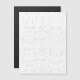 Convite Magnético Padrão Floral Monocromático – Arte Elegante e Sem