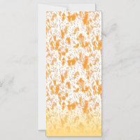 Padrão têxtil com laranja vibrante e dourado