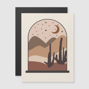 Convite Magnético Paisagem do Deserto, Arizona, Arte Abstrata Boho