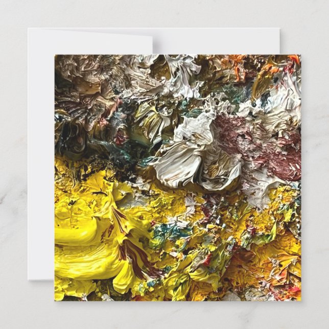 Convite Magnético Paleta de artista #1 (Frente)