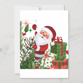 Convite Magnético Papai Noel do Natal