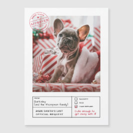 Convite Magnético Papais noeis Aprovados, Foto de Formulário Bela ou