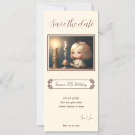 Convite Magnético Parabéns, garota 01