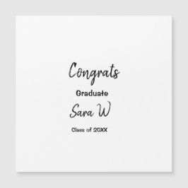 Convite Magnético Parabéns turma de adicionar ano nome escola faculd