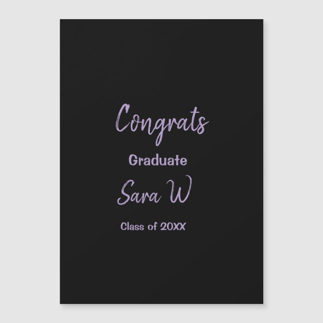 Convite Magnético Parabéns turma de ano nome escola faculdade (Frente)