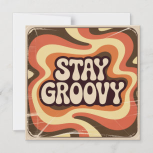 Convite Magnético Permaneça Groovy