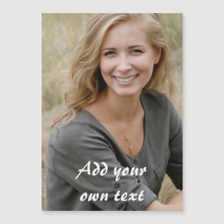 Convite Magnético Personalizado. Foto e texto.