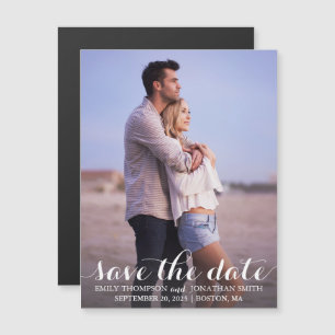 Convite Magnético Picture Wedding Save The Date Magnets, Uma Foto