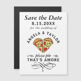 Convite Magnético Pizza Mais Casamento Salvar A Data
