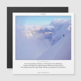 Convite Magnético Placa magnética do SCRIPIX do Salm 36:5-6 AMOR