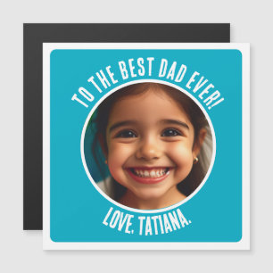 Convite Magnético Presente para melhor Pai de fotos do Dia de os pai