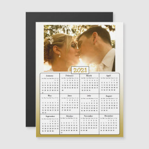 Convite Magnético Presentes de Favor Casamento Foto Dourada 2021