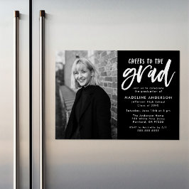 Convite Magnético Preto | Animações para a Festa de formatura de Scr