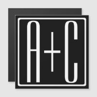 Preto & Branco | Iniciais de Casais