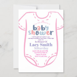 Convite Magnético Psalm 9:2 Girl Baby Shower Invitation