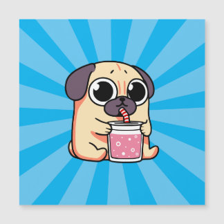 Convite Magnético Pug Gato