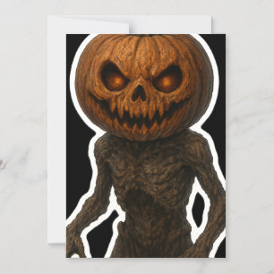 Convite Magnético Pumpkin Monster do Halloween
