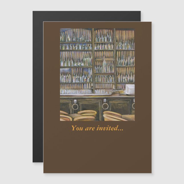 Convite Magnético Quente, mas não movendo (Frente/Verso)