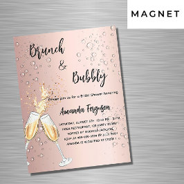 Convite Magnético Rosa Brunbble Chá de panela luxúria