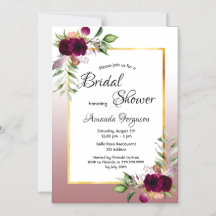 Convite magnético rosa de canela