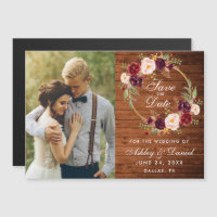 Rua Floral Rustic Wood Burgundy Salva A Data