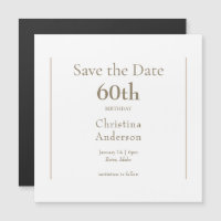 Salve a data de 60º aniversário