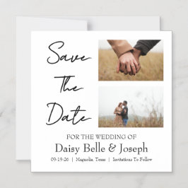 Convite Magnético Save The Date Photo Thin Magnetic Card