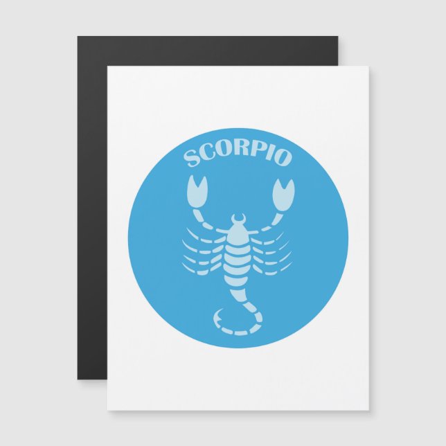 Convite Magnético Scorpio, Zodiac Sign, Horoscope, Astrology (Frente/Verso)