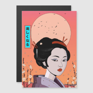 Convite Magnético Seja Linda Garota Geisha