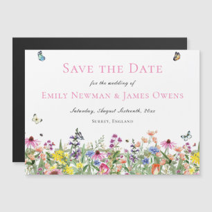 Convite Magnético Selvagem Colorida Salvar a Data