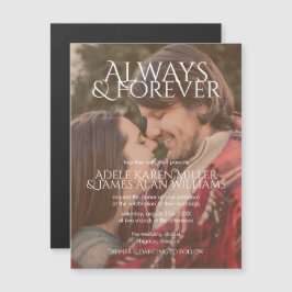 Convite Magnético Sempre & para sempre | Foto personalizada | Casame