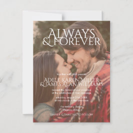 Convite Magnético Sempre & para sempre | Foto personalizada | Casame