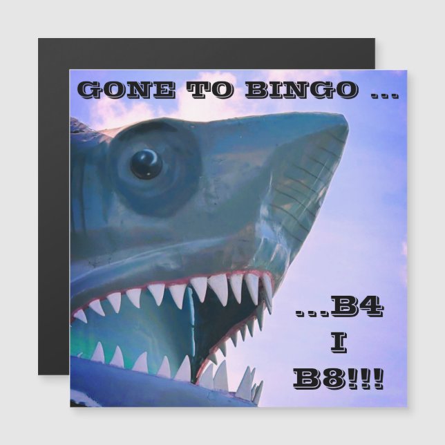 CONVITE MAGNÉTICO SHARK CRUISE DOOR MAGNET (Frente/Verso)