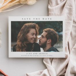 Convite Magnético Simples Foto de Casamento Salve a Data
