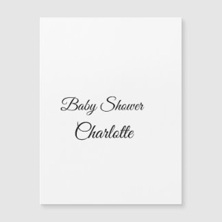 Convite Magnético SIMPLES MINIMAL.CUTE ADICIONE O NOME DO BEBÊ baby