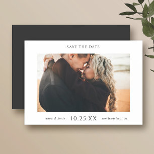 Convite Magnético Simplesmente Na moda Foto para salvar o casamento