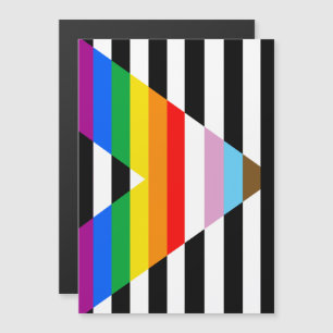Convite Magnético Sinalizador de Orgulho Ally do Progresso LGBTQ