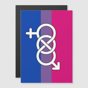 Convite Magnético Sinalizador de Símbolo de Orgulho Bissexual