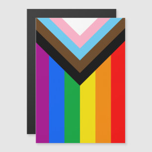 Convite Magnético Sinalizador do Orgulho de Progresso LGBTQ+