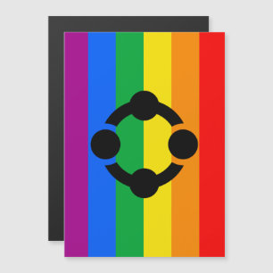 Convite Magnético Sinalizador do Orgulho do Arco-Íris Niche